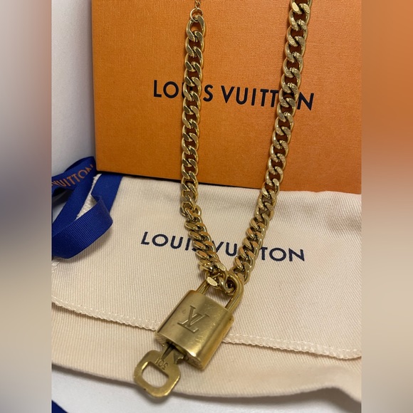 Louis Vuitton Other - Louis Vuitton AUTHENTIC padlock and key necklace